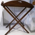 Mahogany-stained Butler's Tray on Stand - Image 4