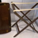 Mahogany-stained Butler's Tray on Stand - Image 3